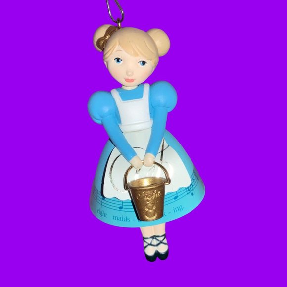 Hallmark Twelve Days of Christmas Eight Maids A Milking #8 Ornament 2018 - Picture 2 of 10